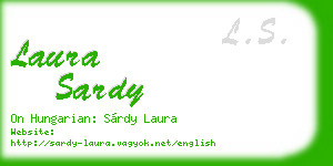 laura sardy business card